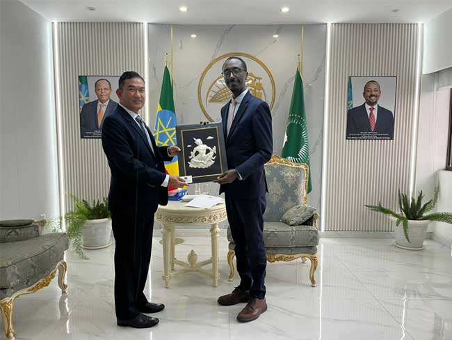 Myanmar Ambassador pays a courtesy call on Minister for Foreign Affairs of Ethiopia