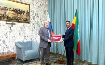 Ambassador of the Republic of the Union of Myanmar to Ethiopia pays a courtesy call on Ambassador of the the Russian Federation to Ethiopia