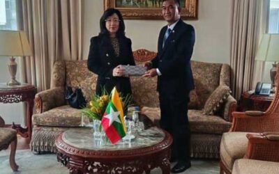 Myanmar Ambassador receives Director-General and the delegation from the South Asia, Middle Ease and Africa Department of the Ministry of Foreign Affairs of Thailand