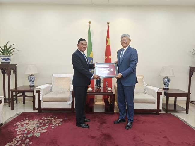 Ambassador of the Republic of the Union of Myanmar to Ethiopia pays a courtesy call on Ambassador of the People’s Republic of China to Ethiopia