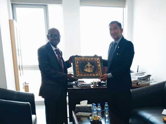 Myanmar Ambassador in Ethiopia pays a Courtesy Call on Deputy Chief of Staff from Afican Union